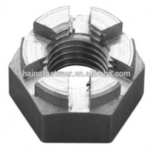 Hex Socket head slotted castle Nut